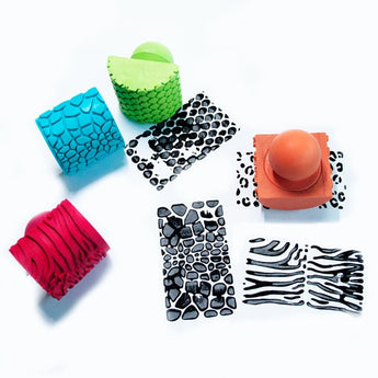 4 Soft Grip Rocker Stampers (Animal Patterns)