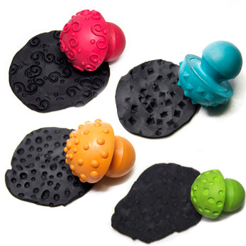 4 Soft Grip Hemispherical Stampers (Assorted Designs)