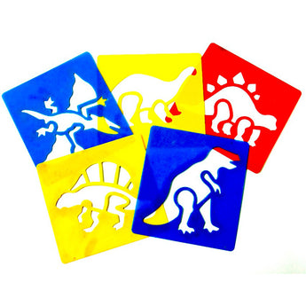 KRAFTWORKS Stencils 6 Pcs. - Dinosaurs