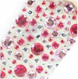 Colourful 3D Gemstones with self adhesive (2 Sheets of Approx. 180 pcs)
