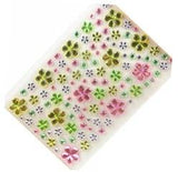 Colourful 3D Gemstones with self adhesive (2 Sheets of Approx. 180 pcs)