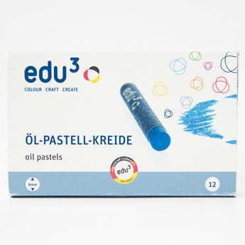 edu3 Standard Oil Pastel, 12cols, Card Box