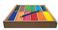 edu3 Triangular Water Soluble Coloured Pencil, 12 Cols./ 288 Pcs. in Wooden Tray