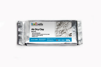 Kraftworks Air Dry Clay-White, 500g