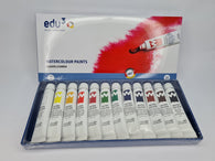 edu3 Water Colour 12 mls. x 12 cols. Card Box