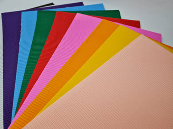 A4 Coloured Corrugated Paper Assorted Colours 
10 pcs/ pack
