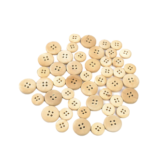 Craft Buttons, Round, Assorted Size