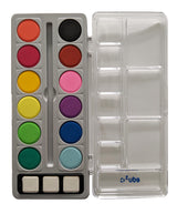 edu3 Water Colour Paint,14 Cols , Card Box (Brush not included)